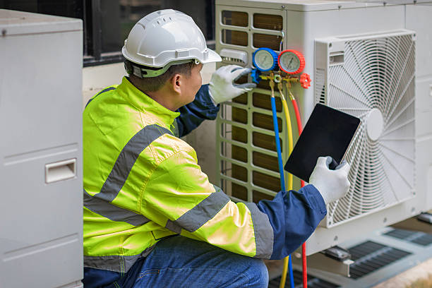 Professional Hvac technician working in Salisbury, NC